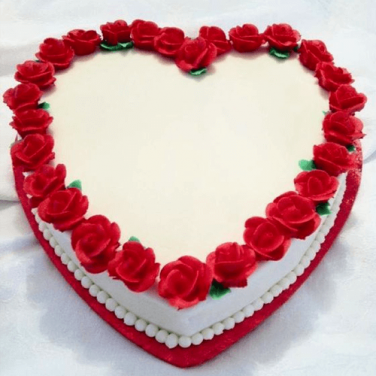 Red Heart Cake