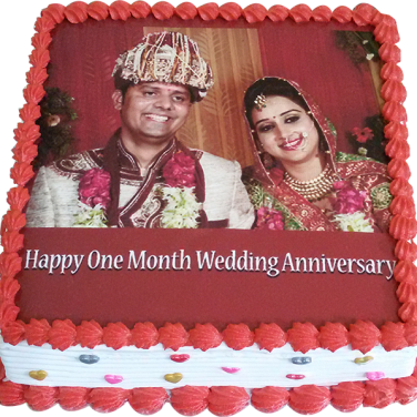 Anniversary Photo Cake