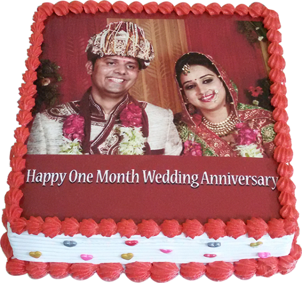 Anniversary Photo Cake