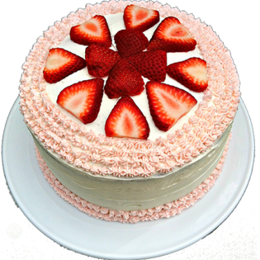 Strawberry vanilla cake