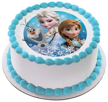 Frozen Photo cake