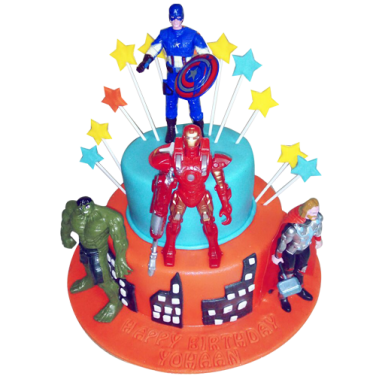 Avengers Birthday Cake