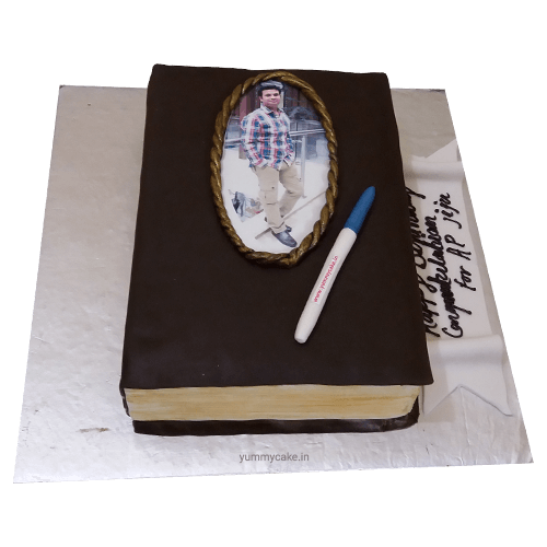 Book Shaped Cake for Husband