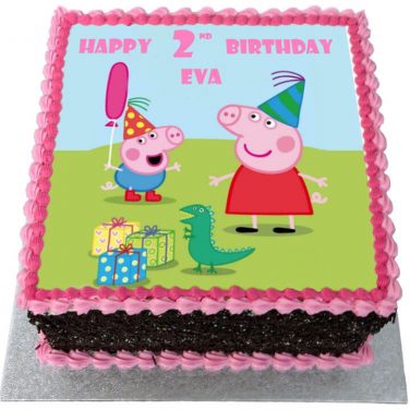 Peppa Pig Photo Cake