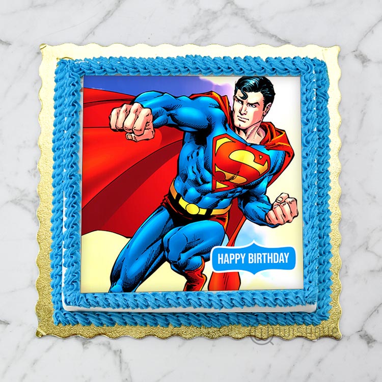 Order Heroic Superman Fondant Cake Online, Price Rs.2550 | FlowerAura-mncb.edu.vn