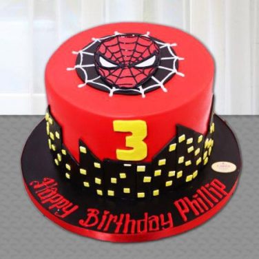 Spiderman Fondant Cake