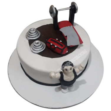 Gym Fondant Cake