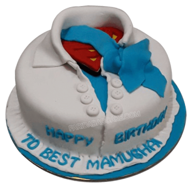 Superman Shirt Cake