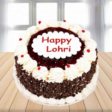 Happy Lohri Chocolate Cake