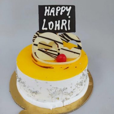 Happy Lohri Chocolate Cake