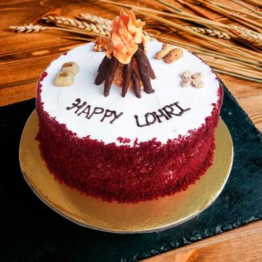 Happy Lohri Chocolate Cake