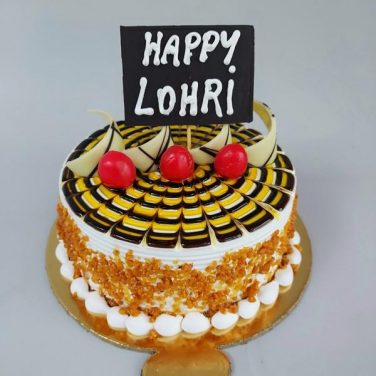 Happy Lohri Chocolate Cake