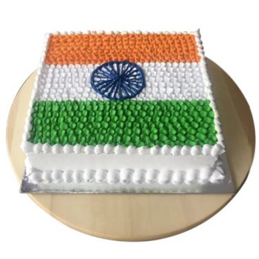 Patriotic Theme Cream Cake