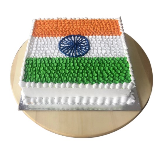 Patriotic Theme Cream Cake