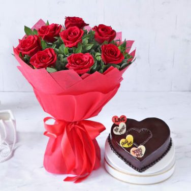 Valentine Heart Cake Combo