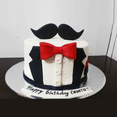 White N Black Shirt Cake