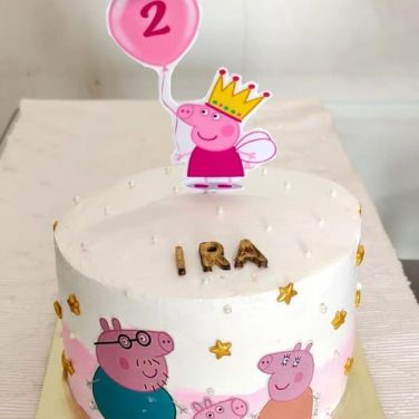 Peppa Pig Photo Cake