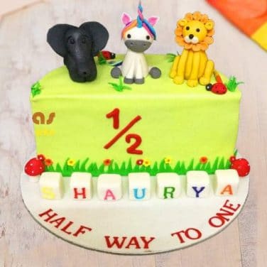 Half Birthday Cake for Kids