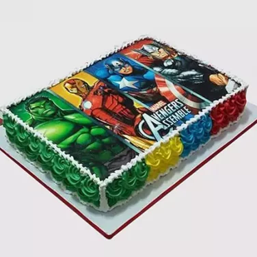 Avengers Photo Cake