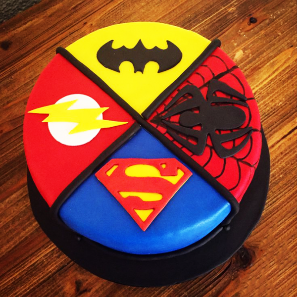 Avengers Theme Fondant Cake