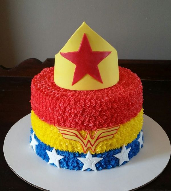 Colourful Wonder Woman Cake