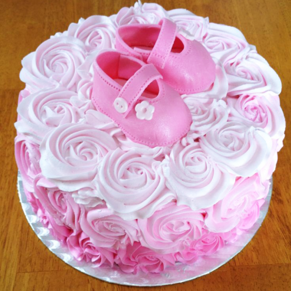 Floral Baby Shower Cake