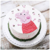 peppa pig theme cake