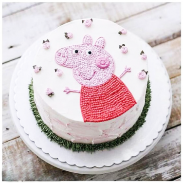 Peppa Pig Theme Birthday Cake