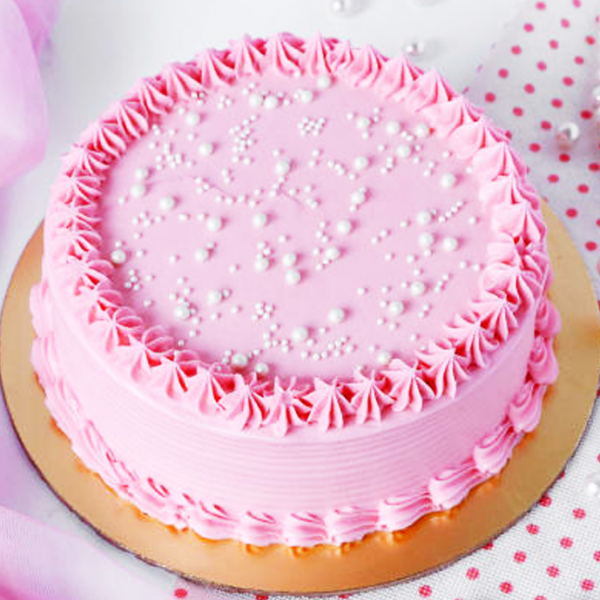 Pink Strawberry Cake