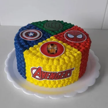 Simple Avengers Cake