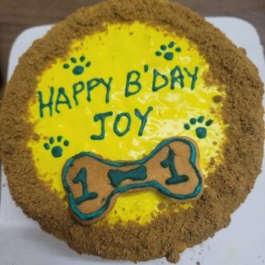 Chicken and Carrot Dog Birthday Cake