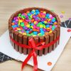 kitkat gems cake