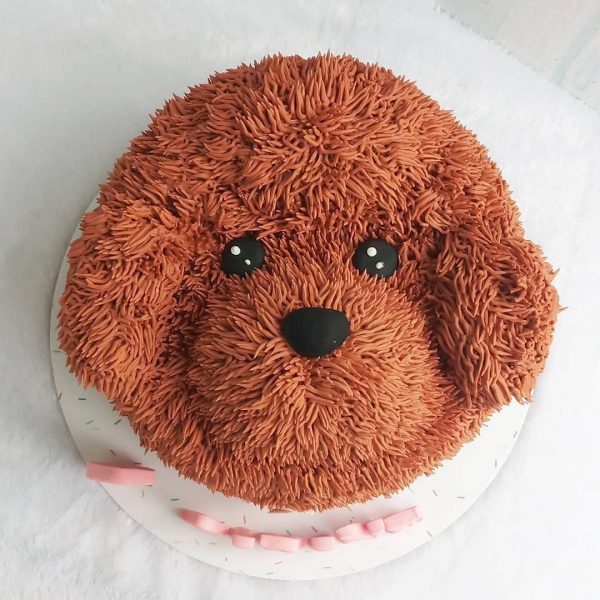 Poodle Dog Birthday Cake