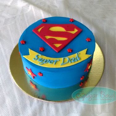 Super Dad Birthday Cake