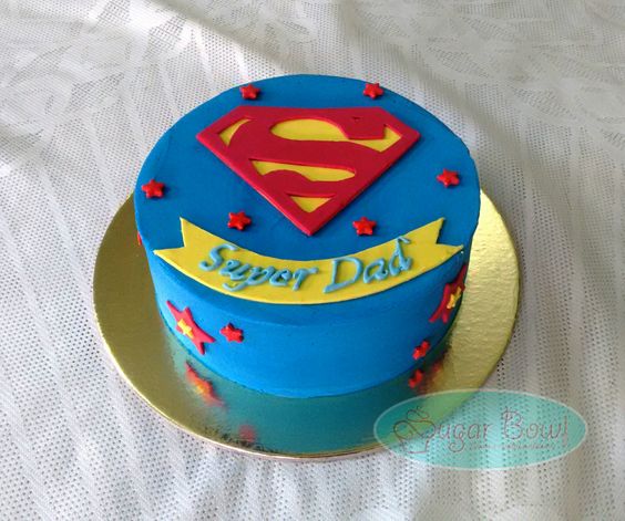Super Dad Birthday Cake
