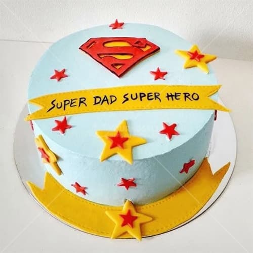 Super Hero Dad Cake