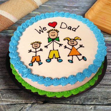 We Love Dad Cake