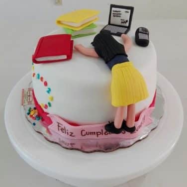 Charted Accountant Girl Cake