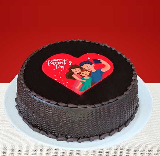 Chocolate Photo Print Cake