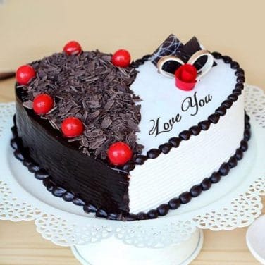 Love Heart Cream Cake