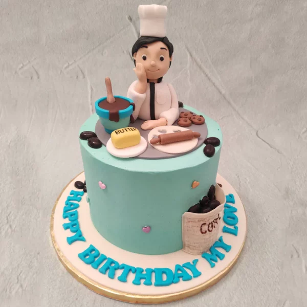 Man Chef Birthday Cake