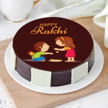 Yummy Rakhi Photo Cake