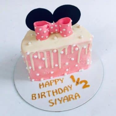 Minnie Mouse Half Birthday Cake