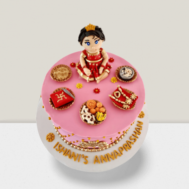 Annaprashan Rice Ceremony Cake