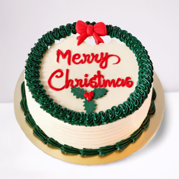 Buy Round Photo Christmas Cake-Photo Xmas Cake-sgquangbinhtourist.com.vn
