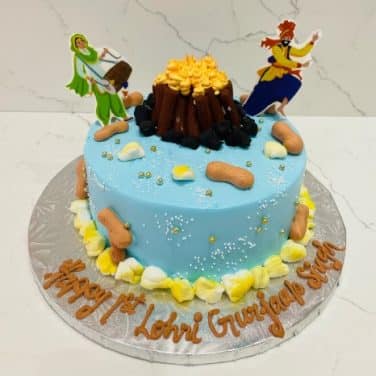 Lohri Theme Cake