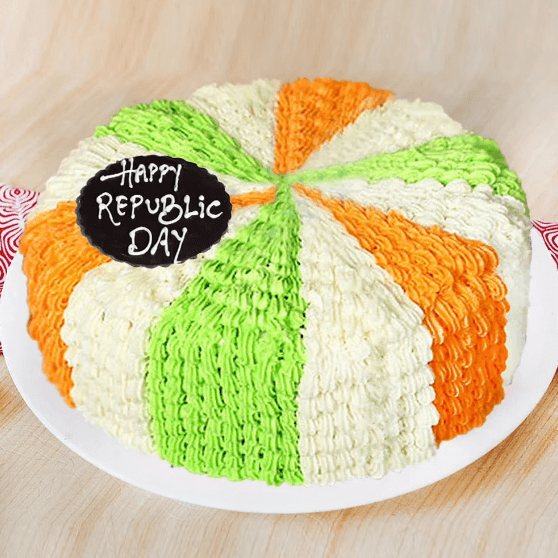Tricolor Vanilla Cake