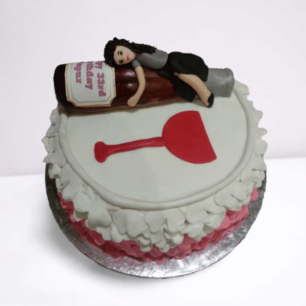Drunk Girl Bachelor Party Cake