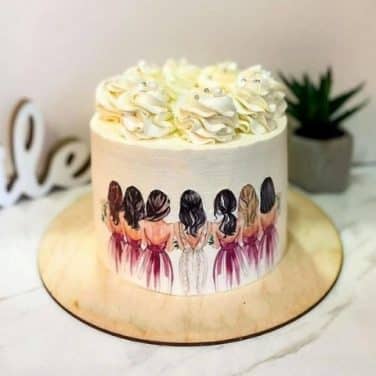 Floral Bridal Shower Cake