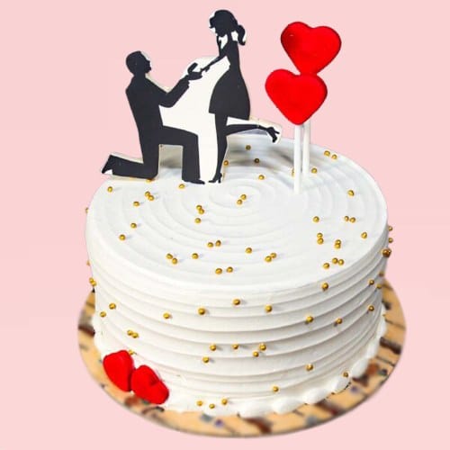 Romantic Couple Cake